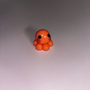 Cute Orange Octopus Charm